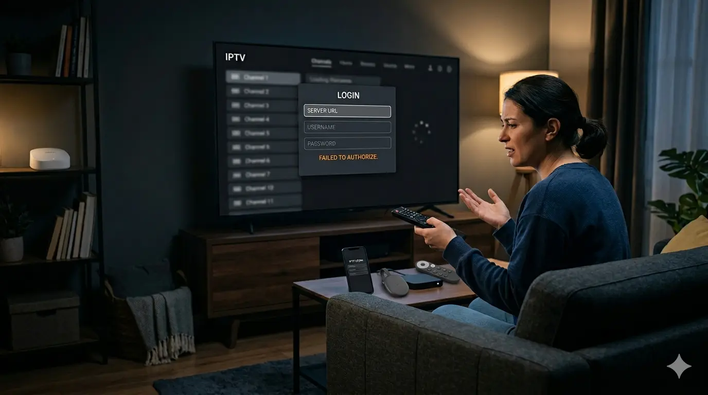 IPTV Smarters Failed to Authorize